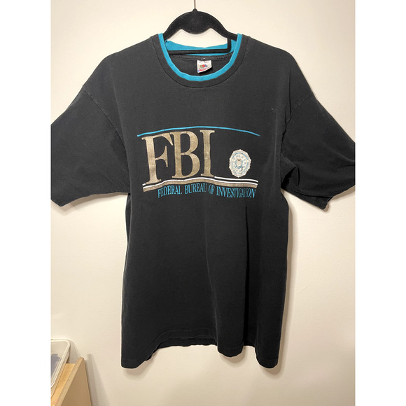 Fruit of the Loom Other - Black Vintage Federal Bureau of Investigation FBI Fruit of the Loom Tee Size XL